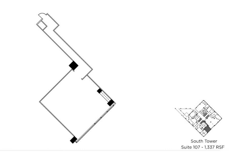 Suite S107 / 1,337 SF/ $3,565 + Expenses