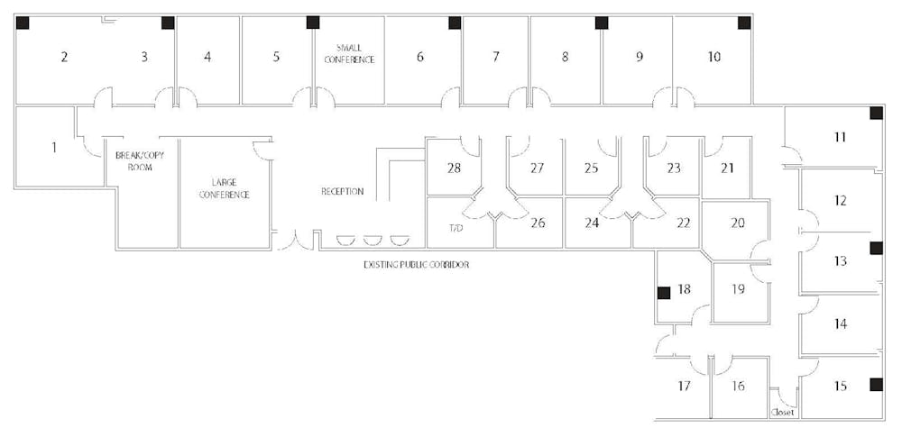 Suite Interior Office / 120 SF/ $960