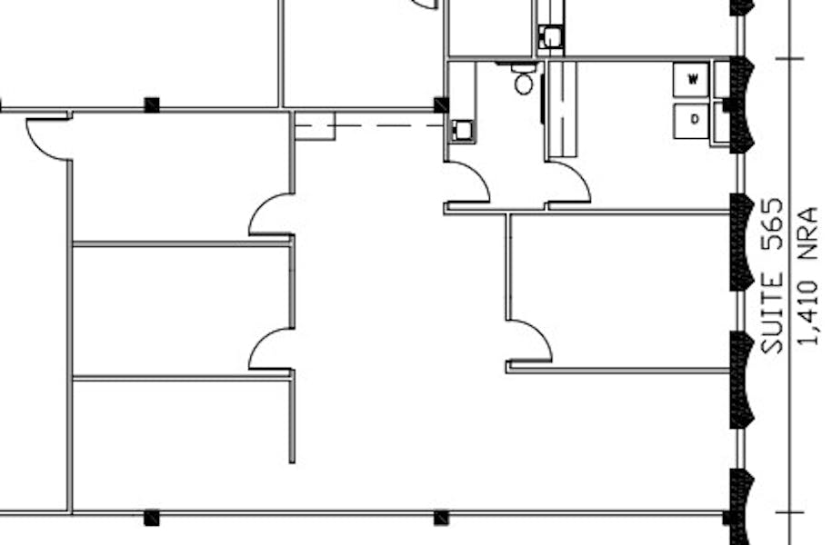 Suite 565 / 1,410 SF/ $2,750 + Expenses