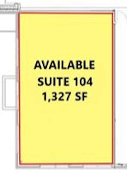 Suite 104 / 1,327 SF/ $3,230