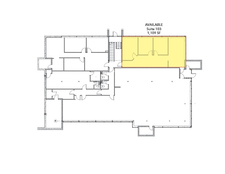 Suite 103 / 1,109 SF/ $1,756