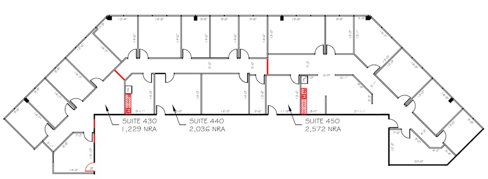 Suite 430 / 1,229 SF/ $2,151
